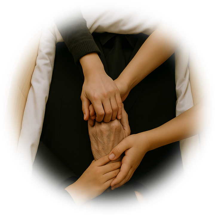 Persoonlijke uitvaartfotomontage met foto’s van overleden dierbare, zorgvuldig samengesteld en ondersteund door muziek.